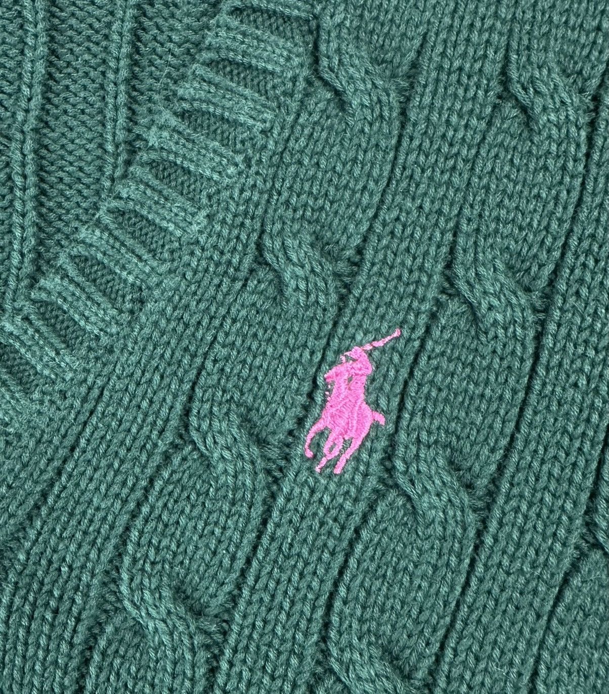 Polo Ralph Lauren Women’s Polo Ralph Lauren Sport V-Neck Cable-Knit Sweater Size L / US 10 / IT 46 - 9 Thumbnail