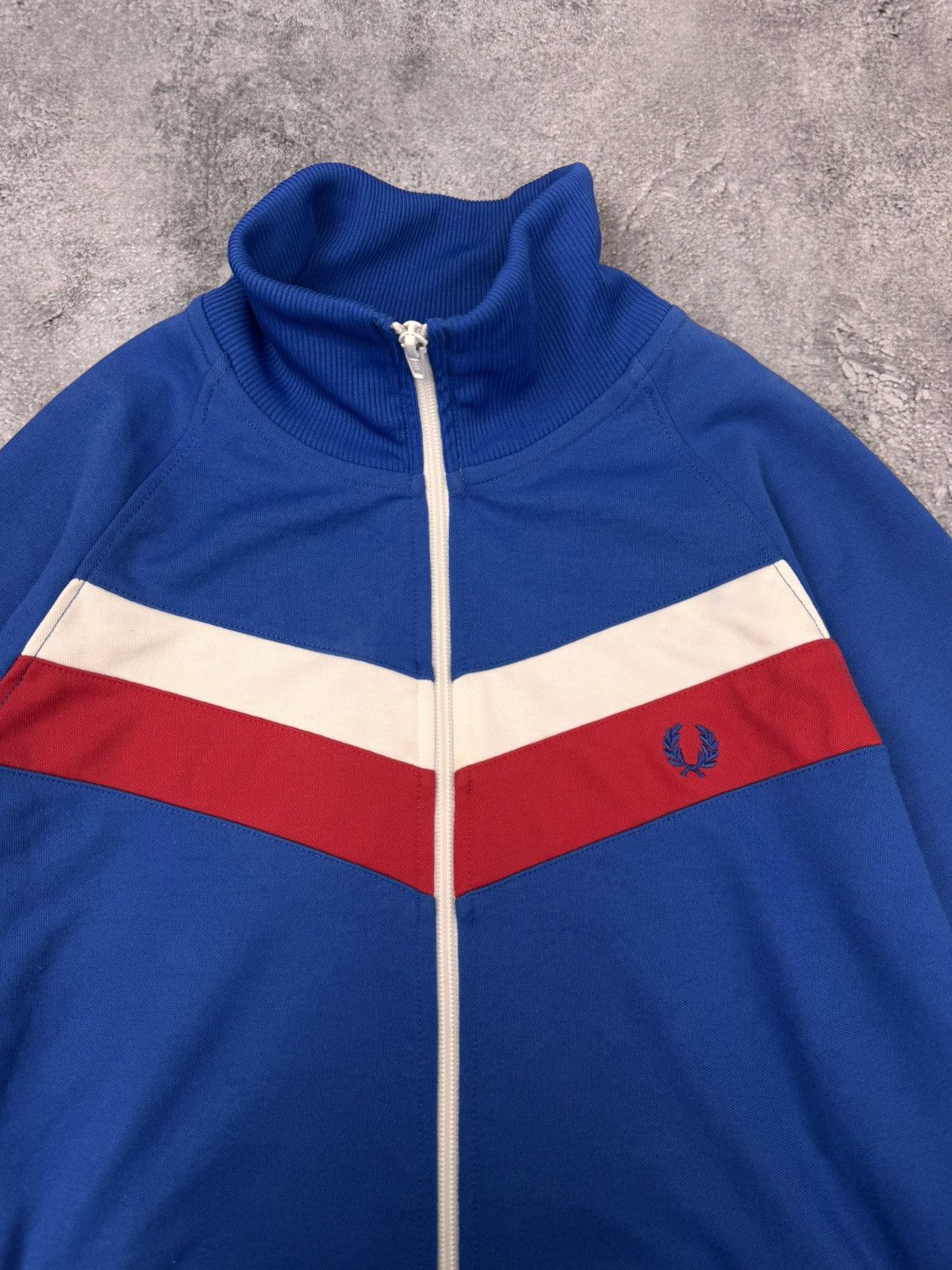 Fred Perry Fred Perry Men Track Jacket Blue Size S Size US S / EU 44-46 / 1 - 3 Thumbnail