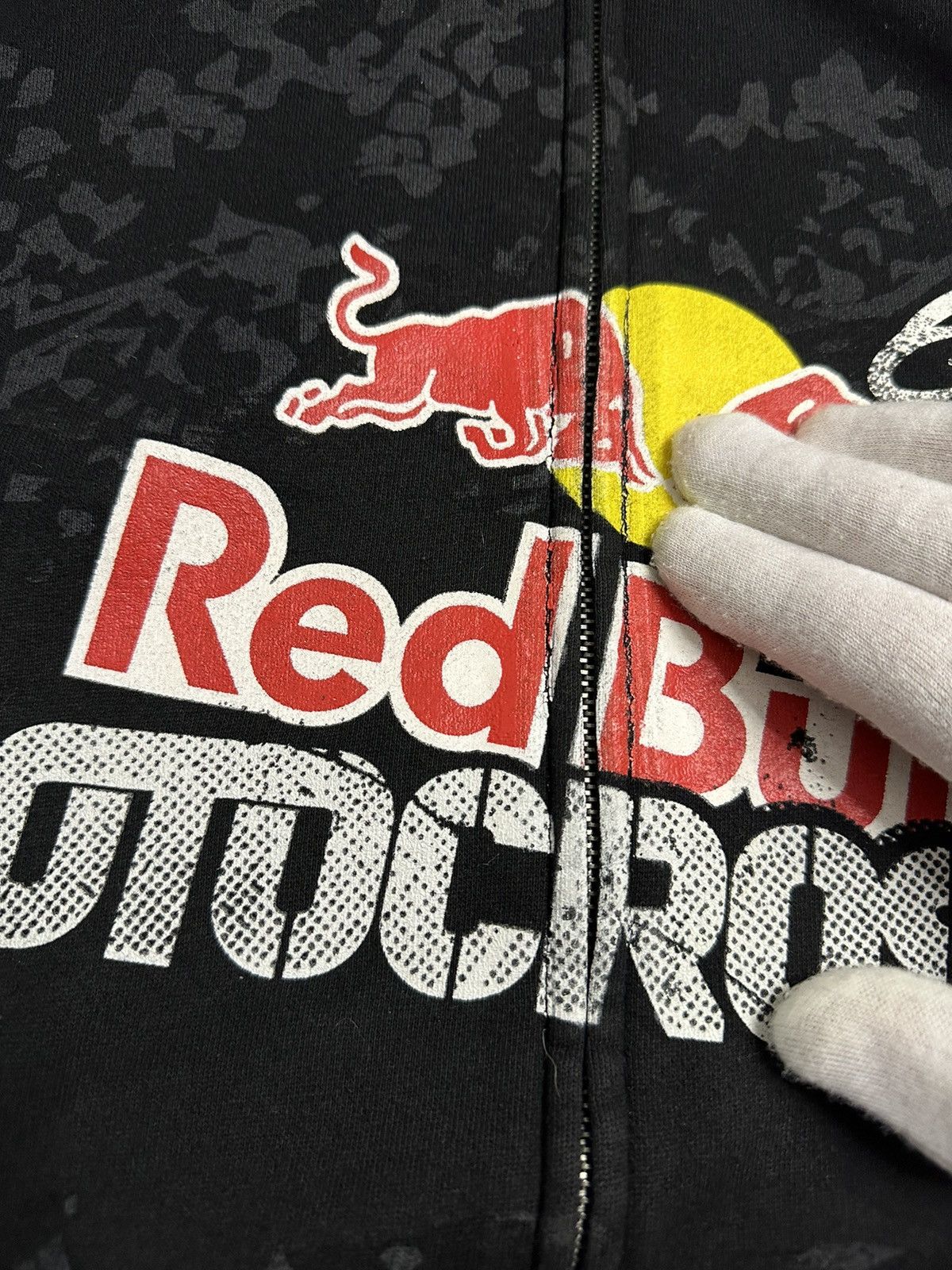 Alpinestars Alpinestars Spell Out Red Bull Motocross Racing Zip Hoodie Size US L / EU 52-54 / 3 - 5 Thumbnail