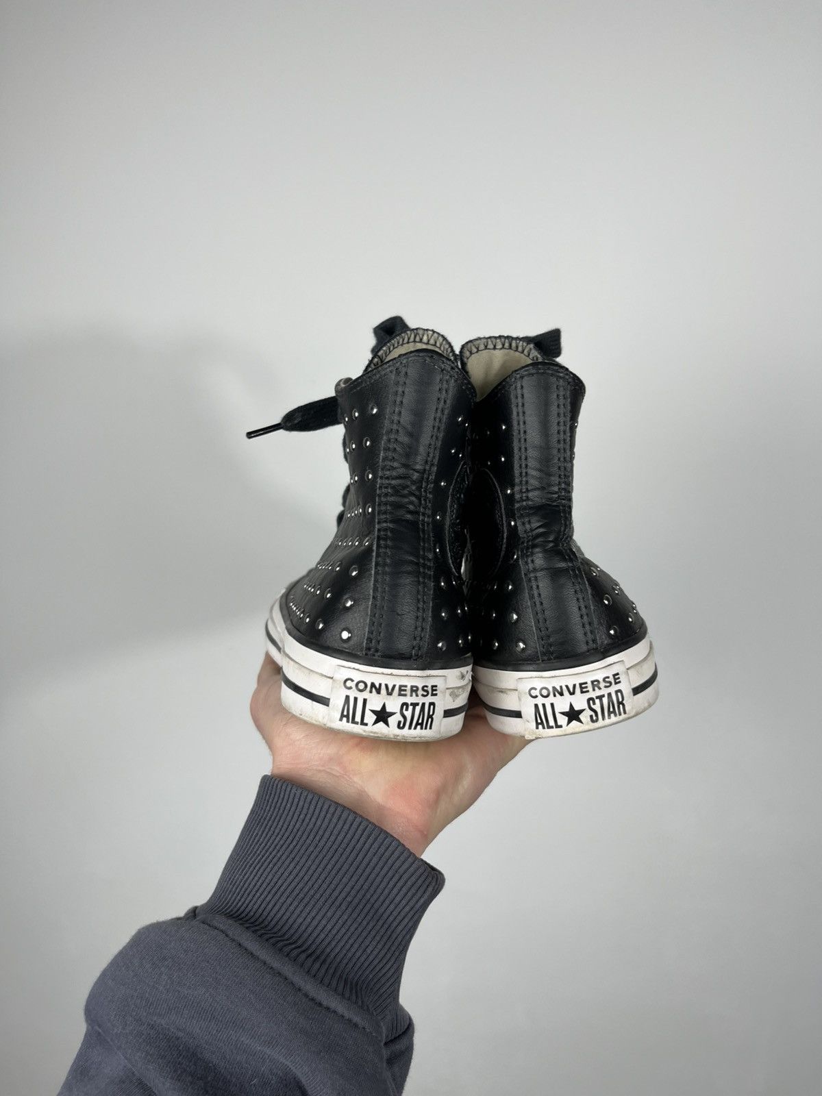 Converse Converse Chuck Taylor All Star Leather Studded High Top 37.5 Size US 7 / IT 37 - 7 Thumbnail
