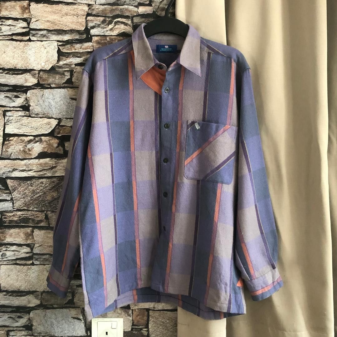 Japanese Brand Japanese Wool Plaid Shirt Boxy Fit Minimal Overshirt Size US M / EU 48-50 / 2 - 1 Thumbnail