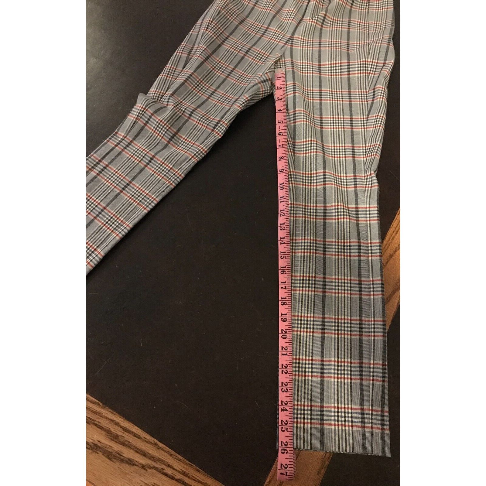 Rag & Bone RAG & BONE Simone Checked Skinny Blue Multi Pants - 2 - NWT Size 26" / US 2 / IT 38 - 7 Thumbnail