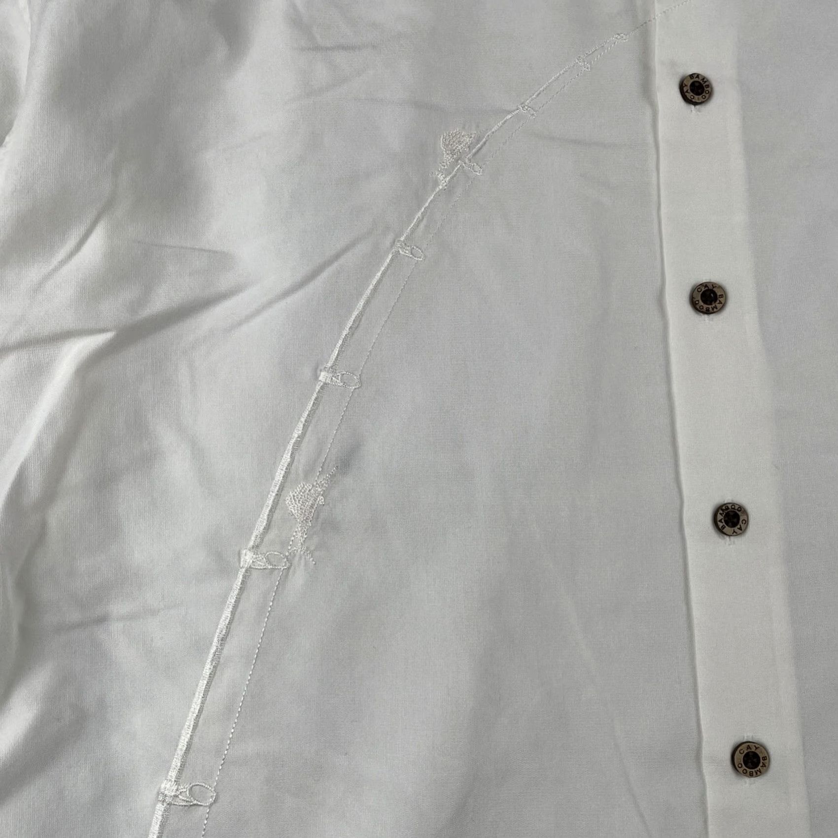 Vintage Bamboo Cay Men’s 3XL White Button-Up Embroidered Merlin Fish Beach Resort EUC Shirt Mens 3XL White Button-Up Embroidered Merlin Fish Beach Resort EUC Size US XXL / EU 58 / 5 - 6 Thumbnail
