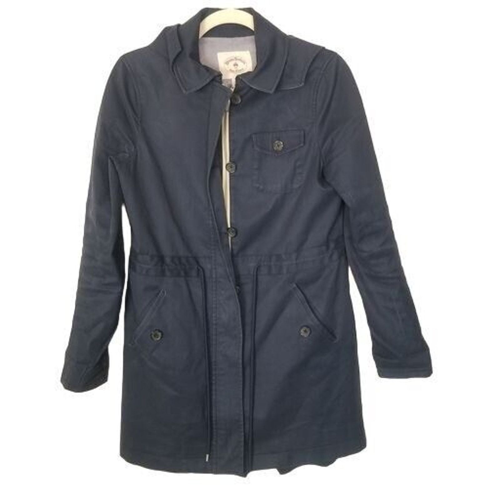 Brooks Brothers Brooks Brothers Women Parka jacket Full Zip 4 Navy Blue Hood Size S / US 4 / IT 40 - 1 Thumbnail