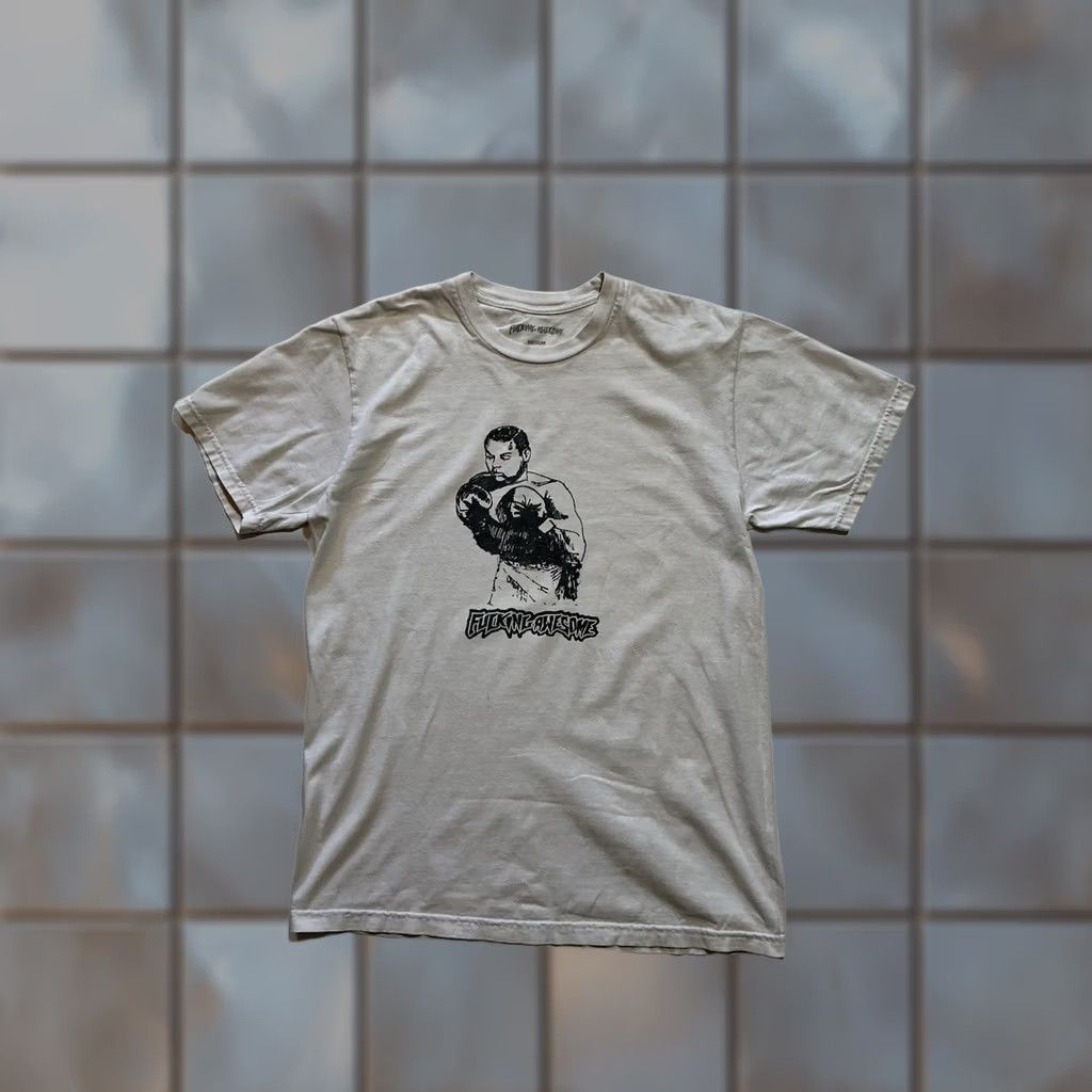 Fucking Awesome VINTAGE Fucking Awesome Boxing Auto Car White Black Graphic S/S Crewneck T-Shirt M Mens Size US M / EU 48-50 / 2 - 1 Thumbnail