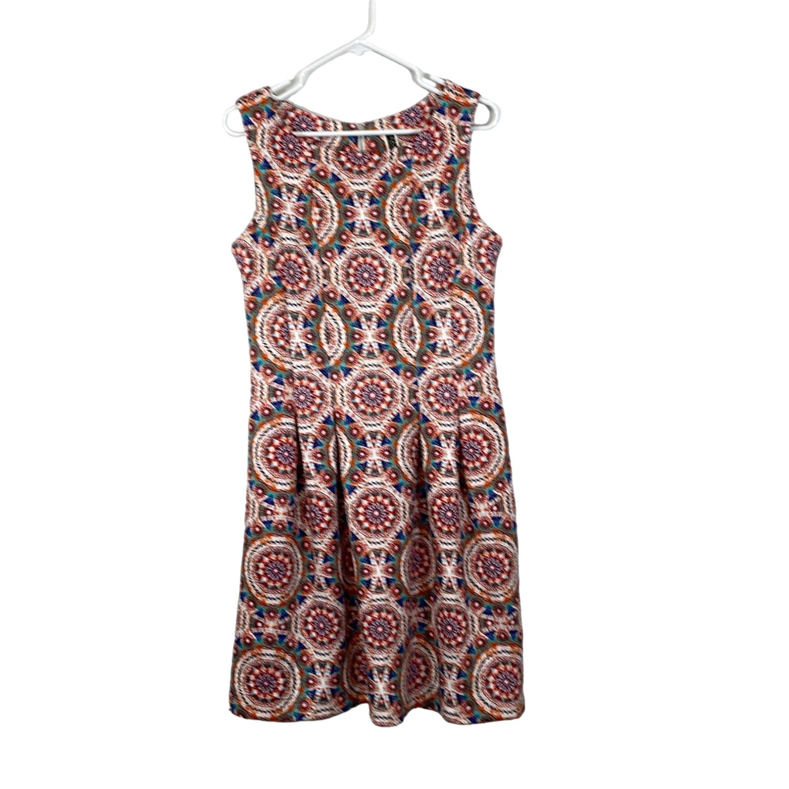 Vintage Julian Taylor New York Womens Multicolor Round Neck Sleeveless Sun Dress Size 14 Grailed
