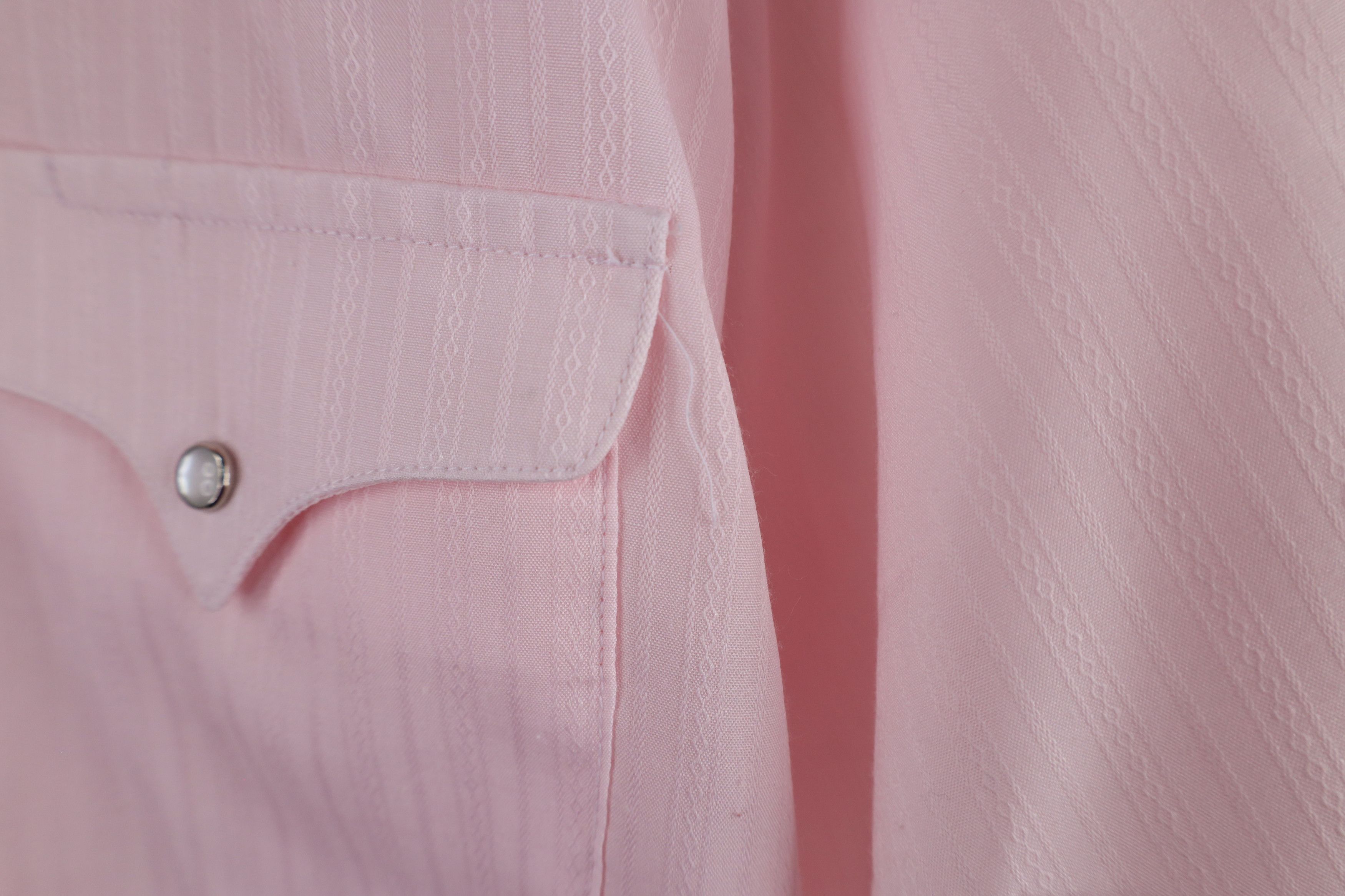 Vintage Vintage 90s Rockabilly Western Snap Button Shirt Pink Size US M / EU 48-50 / 2 - 4 Thumbnail