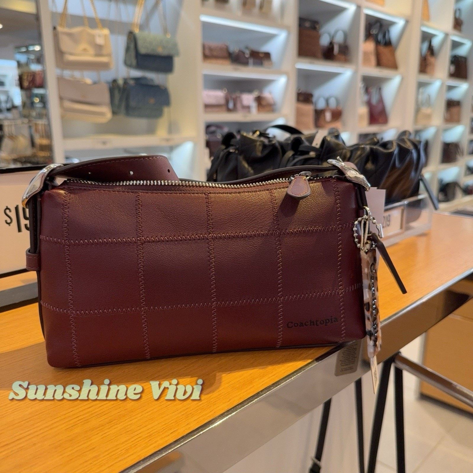 Coach NWT Coach Ego Small Shoulder Bag In Leather CEJ50 merlot Size ONE SIZE - 1 Thumbnail