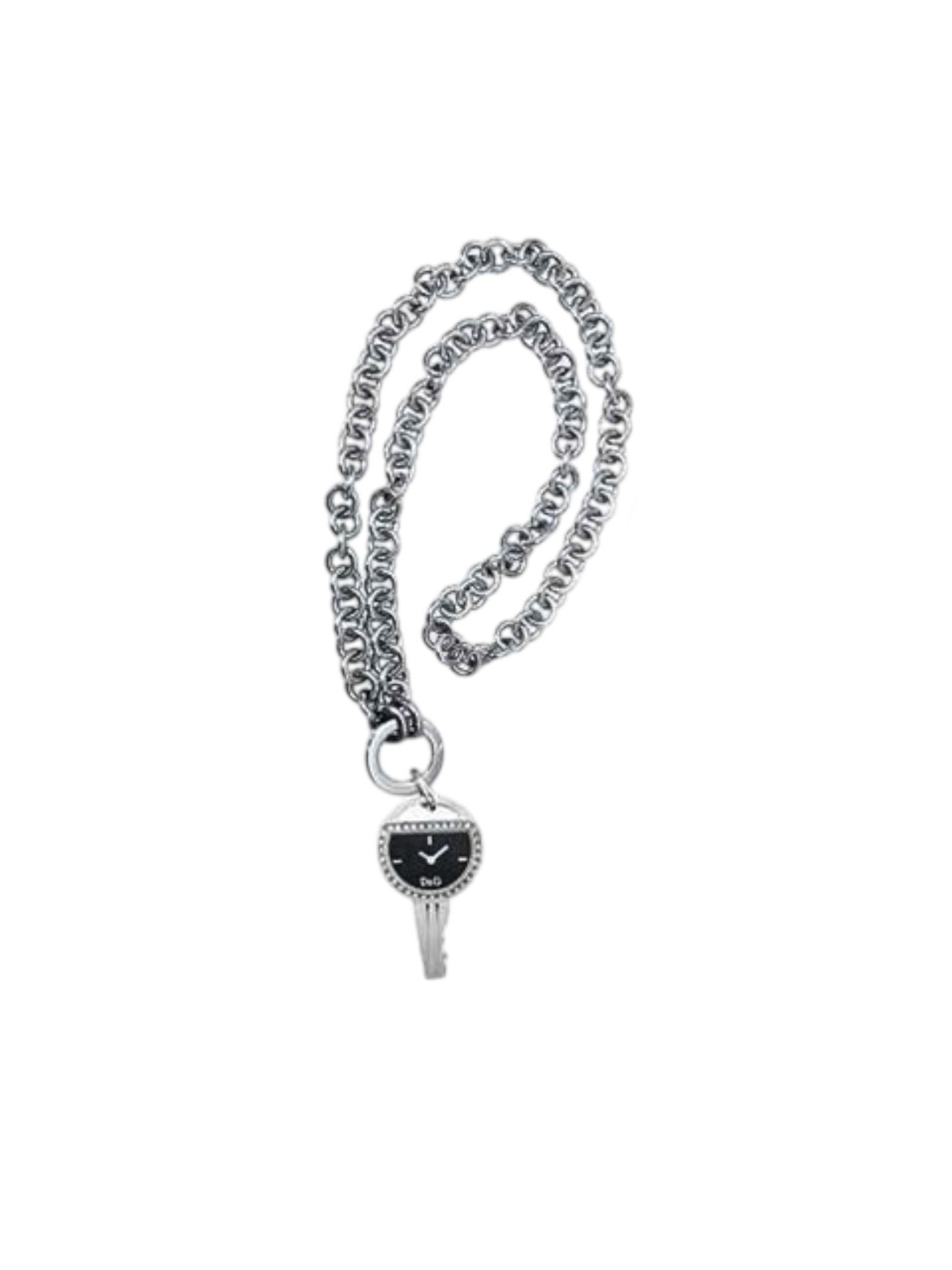Dolce & Gabbana D&G Key Pendant Watch Necklace with Crystal Bezel, 2000s Size ONE SIZE - 3 Thumbnail