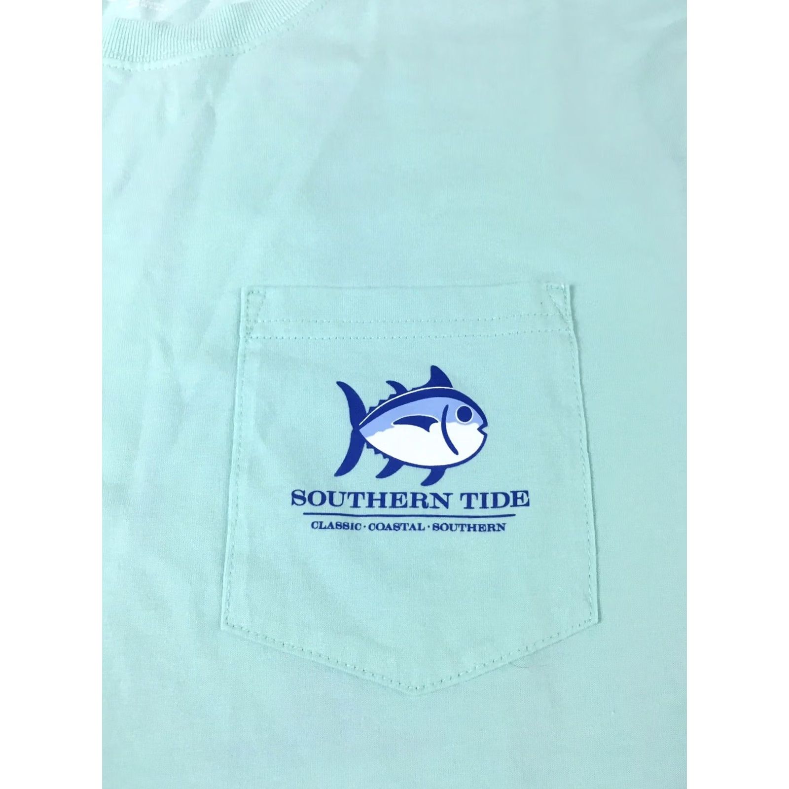 Southern Tide Southern Tide T-Shirt Women S Blue Pocket Shor t Sleeve 90s? Size S / US 4 / IT 40 - 2 Thumbnail