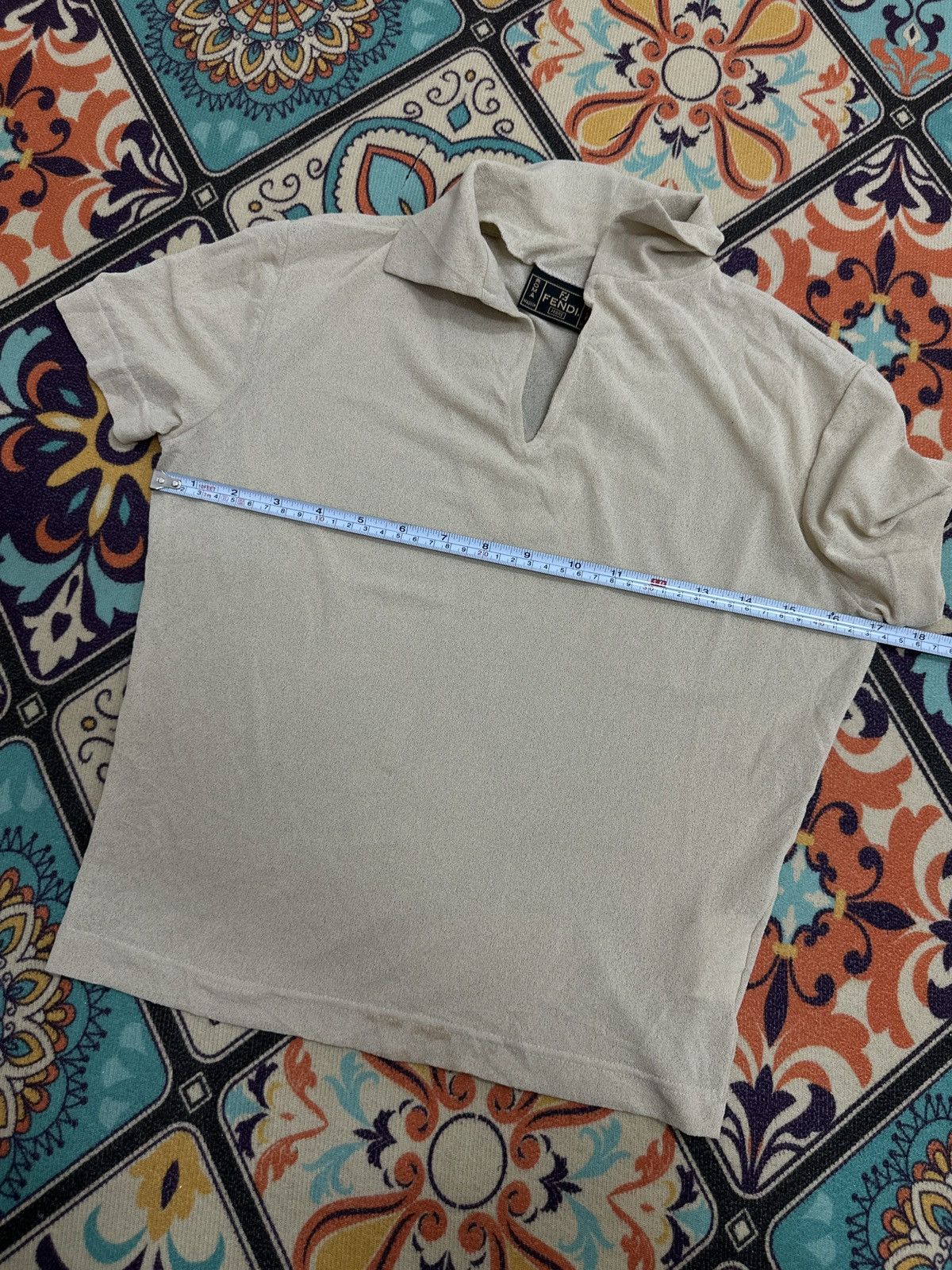 Fendi Vintage Fendi Mesh Polos T-Shirt Size US S / EU 44-46 / 1 - 10 Thumbnail
