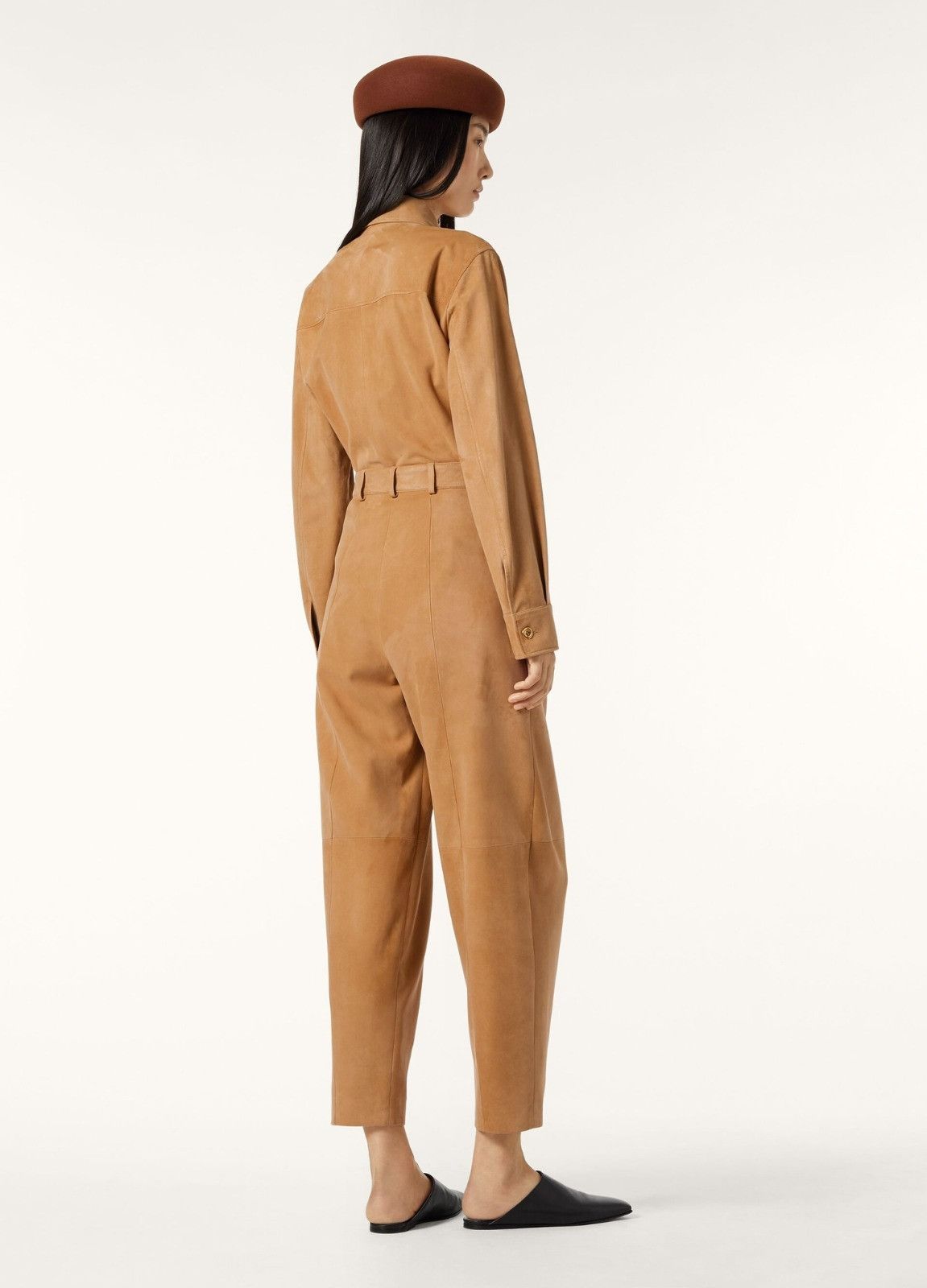 Loro Piana o1srvl11e0526 FAP2826 Dan Suede Pant in Brown Size 28" / US 6 / IT 42 - 6 Thumbnail
