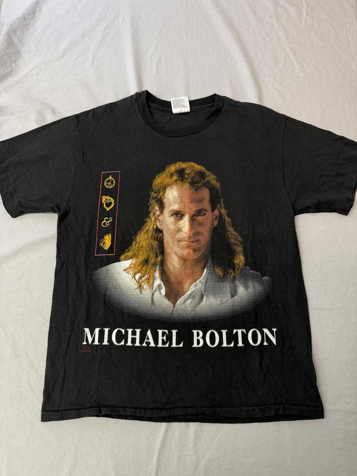 Hanes VTG Michael Bolton T-shirt Timeless Tour 1993 Tee - L Size US L / EU 52-54 / 3 - 1 Thumbnail