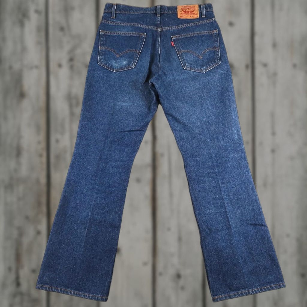 Levi's VINTAGE Levi’s 517 Bootcut Jeans Denim Moon 90s USA Mens Blue 34x30 Regular Size US 34 / EU 50 - 1 Thumbnail