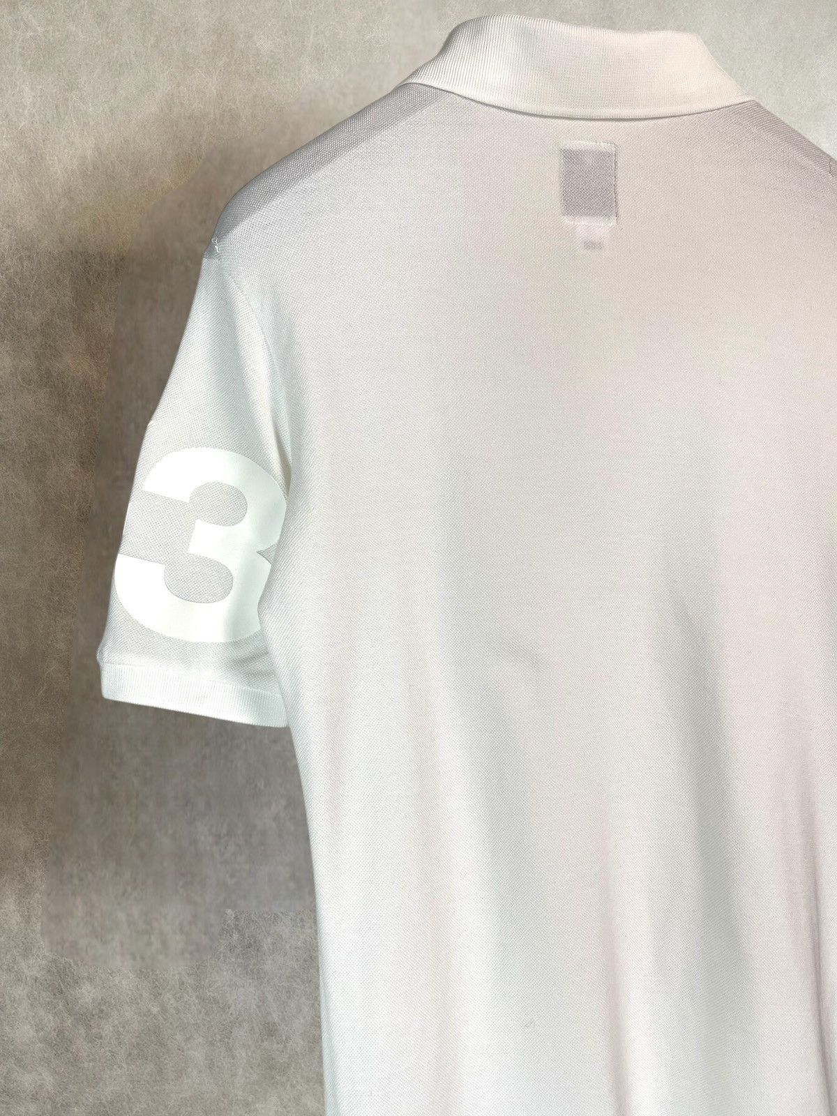 Yohji Yamamoto Ss05 Y3 yohji yamamoto adidas rubber sleeve logo polo shirt Size US M / EU 48-50 / 2 - 6 Thumbnail