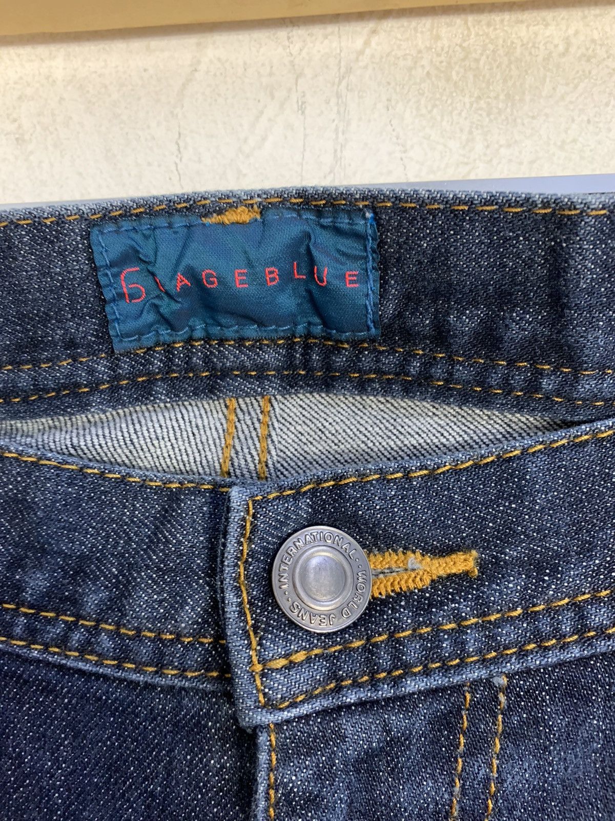 Japanese Brand × RAGEBLUE Hype Rageblue Dark Indigo Denim Jeans Zipper Back Pocket Size US 30 / EU 46 - 6 Thumbnail
