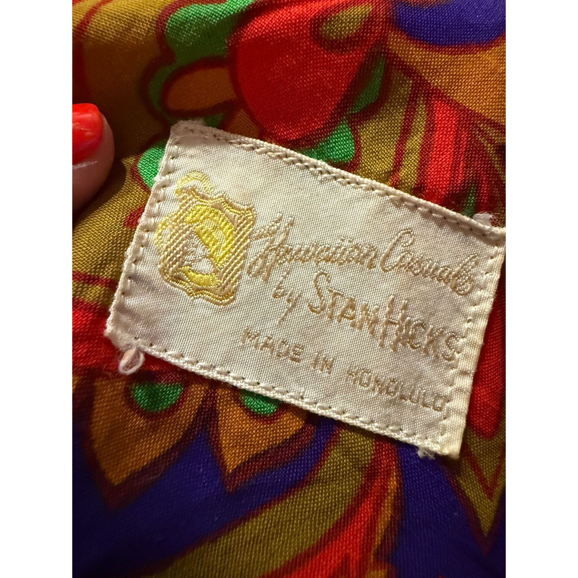 Other Vintage Hawaiian Casuals by Stan Hicks Maxi Dress – Mock Nec Size L / US 10 / IT 46 - 14 Thumbnail