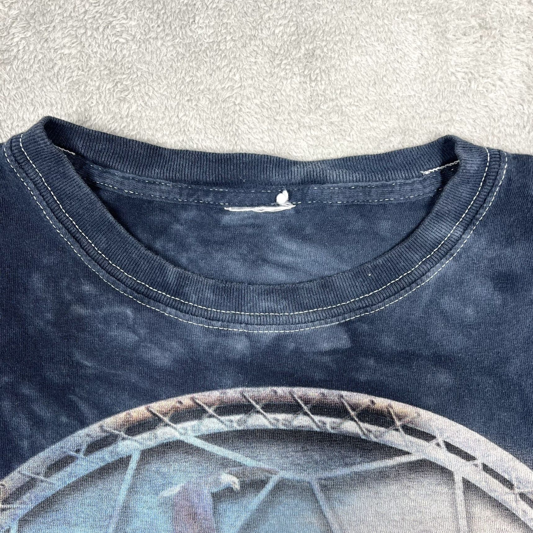 The Mountain The Mountain Tie Dye T-Shirt Dream Catcher Eagle American Flag Size L Blue Men Size US L / EU 52-54 / 3 - 7 Thumbnail