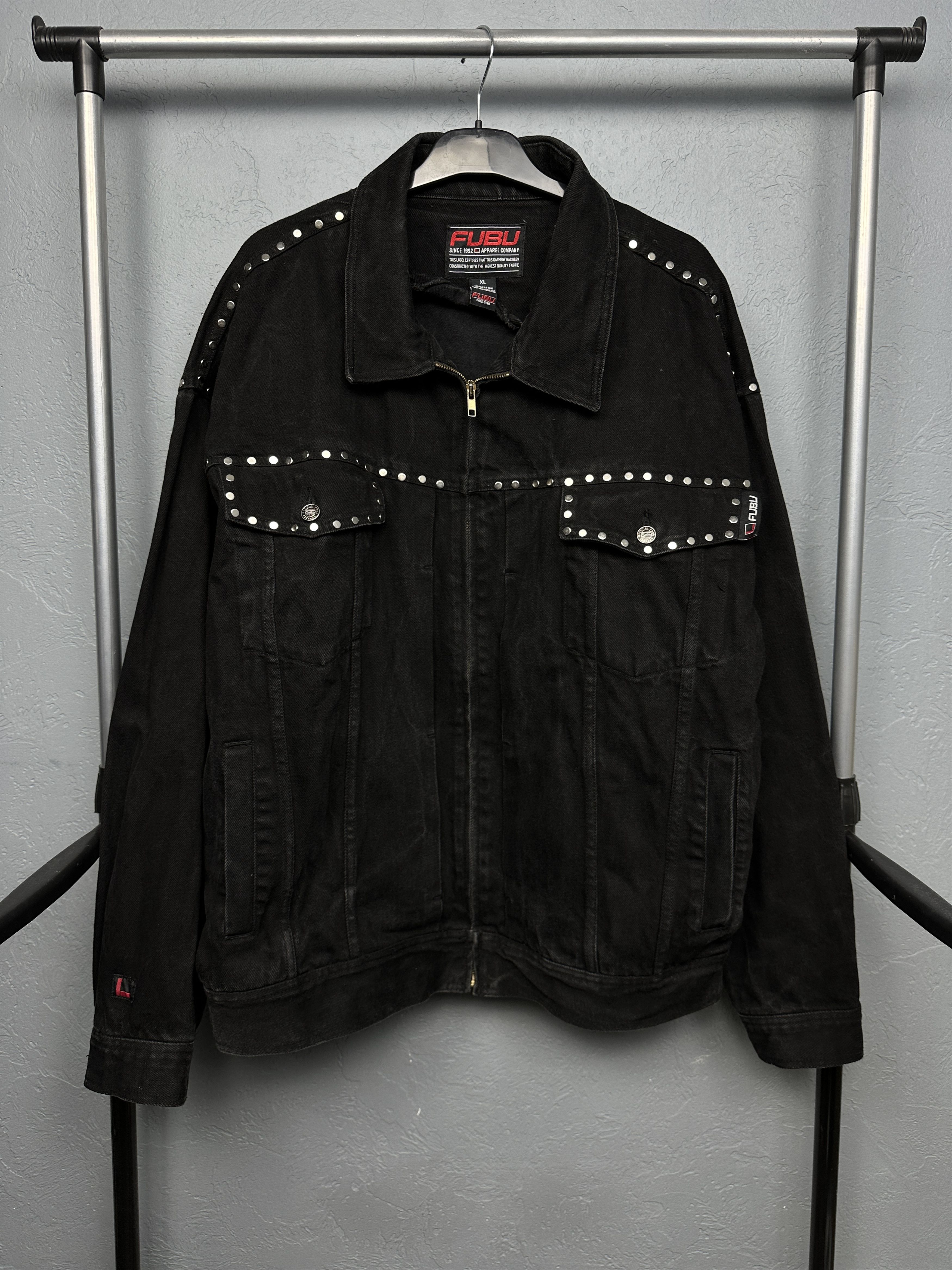 Fubu Fubu 90s Vintage Mens Heavy Denim Jacket Size US XL / EU 56 / 4 - 1 Thumbnail