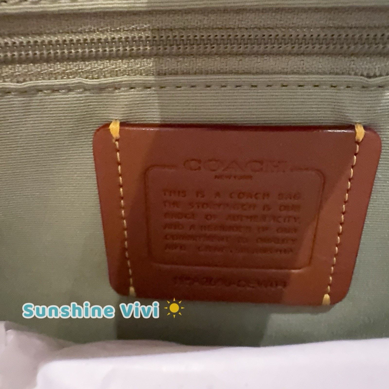 Coach NWT Coach Station Tote Bag Signature Leather CEW04 Pistachio Size ONE SIZE - 4 Thumbnail
