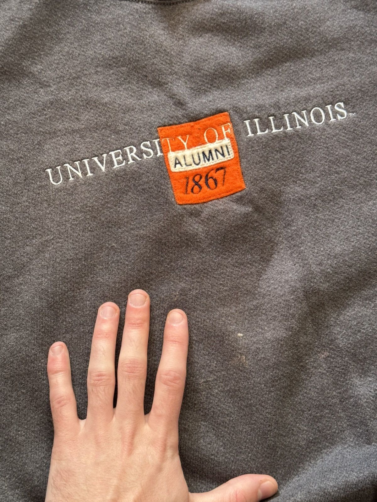Jansport Vintage Jansport Illinois University Sunfaded USA Sweatshirt Size US L / EU 52-54 / 3 - 3 Thumbnail