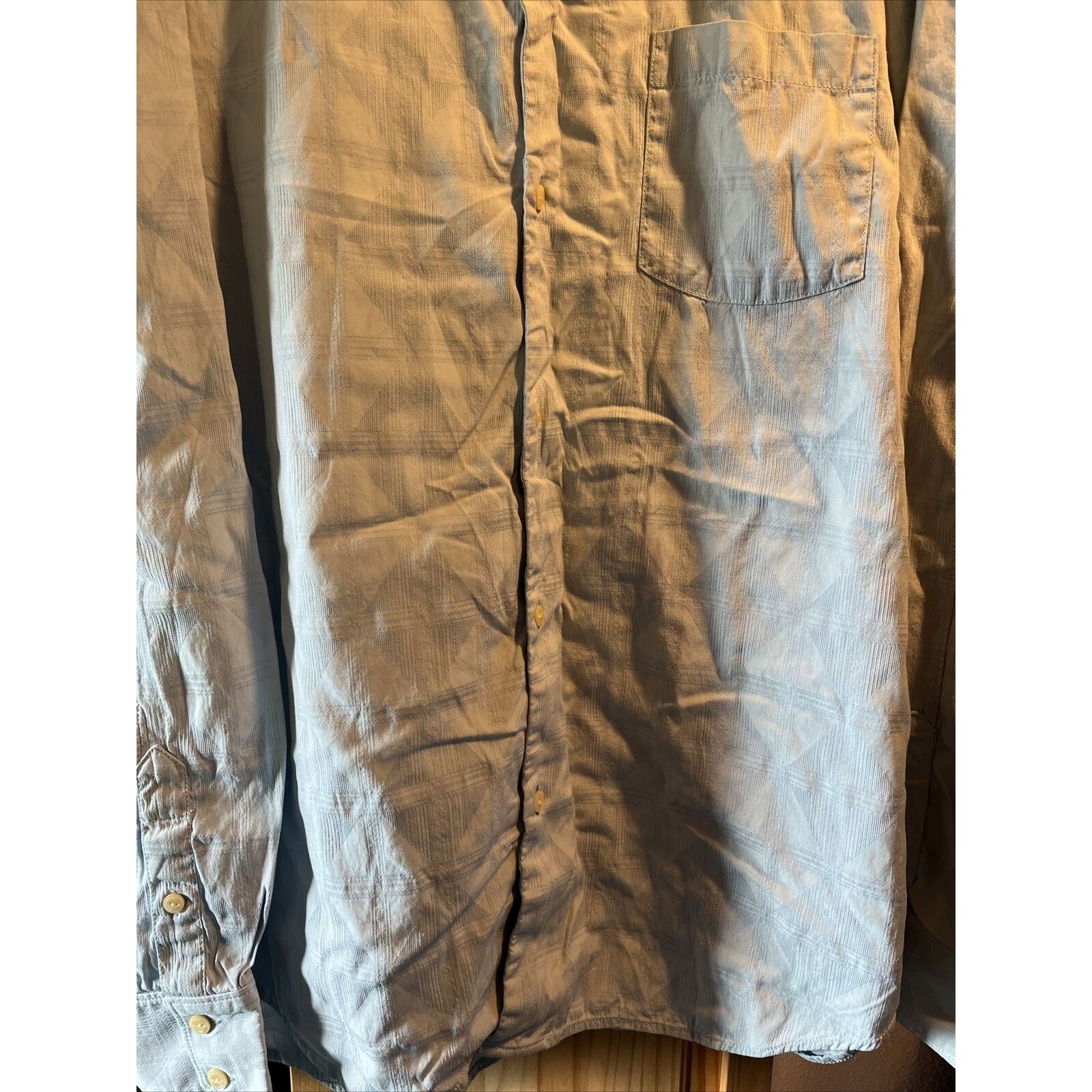 Tommy Bahama Tommy Bahama Men’s XL Light Blue LS Button Silk Blend Shirt Size US XL / EU 56 / 4 - 7 Thumbnail