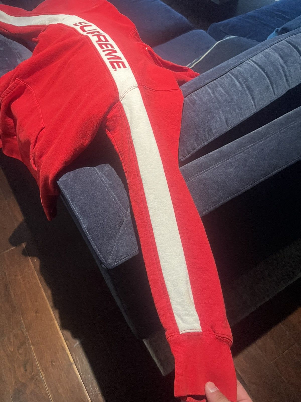 Supreme Supreme Striped Hoodis Size US M / EU 48-50 / 2 - 4 Thumbnail