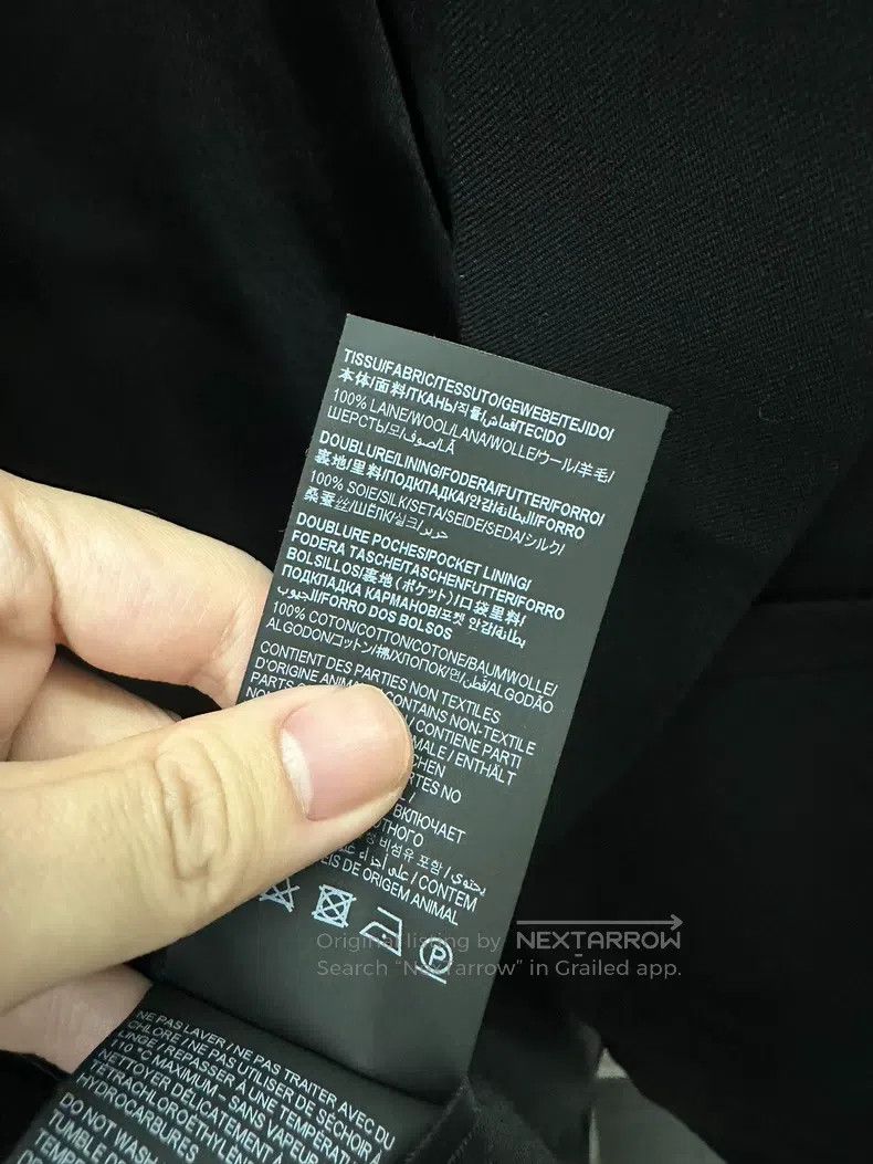 Saint Laurent Paris Saint Laurent Paris Classic Black Wool Smoking Suit Jacket Size US M / EU 48-50 / 2 - 5 Thumbnail
