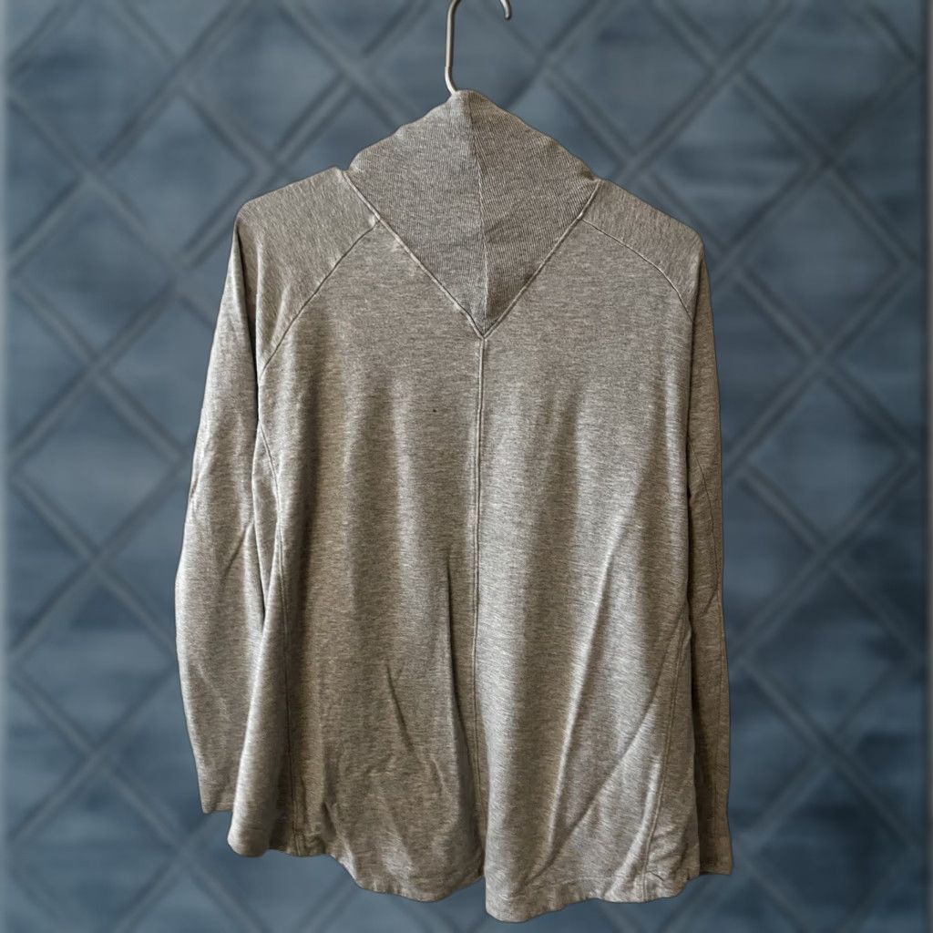 Athleta Athleta Sweater Cardigan Womens XS Gray Lightweight Open Front Drape Knits/Modal Spandex Holiday? Size XS / US 0-2 / IT 36-38 - 1 Thumbnail