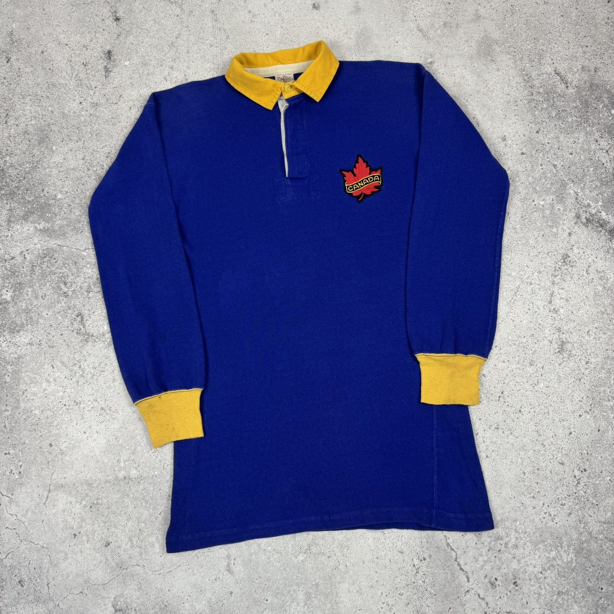 Umbro 1960s Vintage Rugby Canada National Team Long Sleeve Shirt Size US M / EU 48-50 / 2 - 3 Thumbnail
