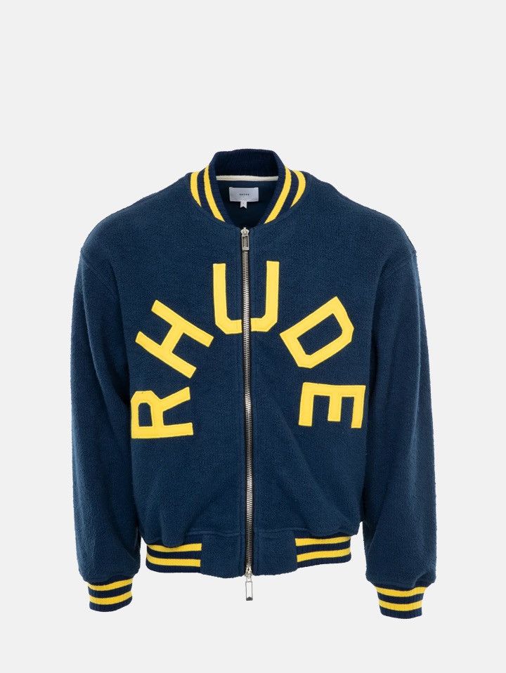 Rhude Rhude Oversized Logo Terry Varsity Jacket Size US XL / EU 56 / 4 - 1 Thumbnail
