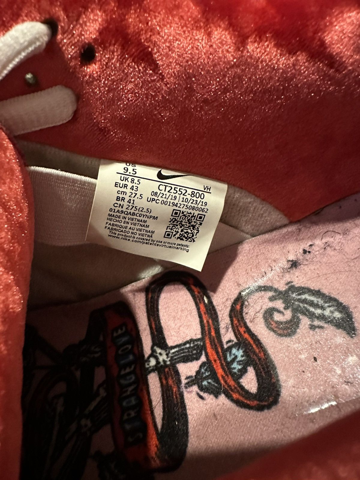 Nike × StrangeLove Skateboards Nike SB Dunk Low Strangelove Skateboards Size US 9.5 / EU 42-43 - 8 Thumbnail