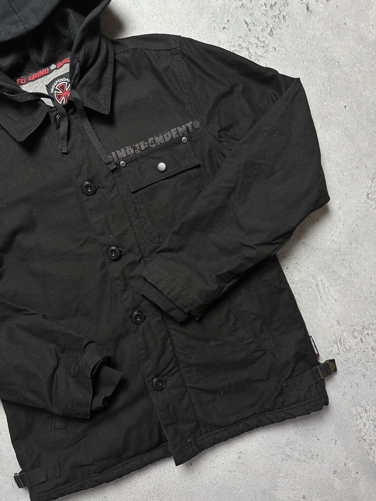 Independent Truck Co. Independent Black Skater Light Denim Jacket y2k 90s USA Rare Size US S / EU 44-46 / 1 - 5 Thumbnail