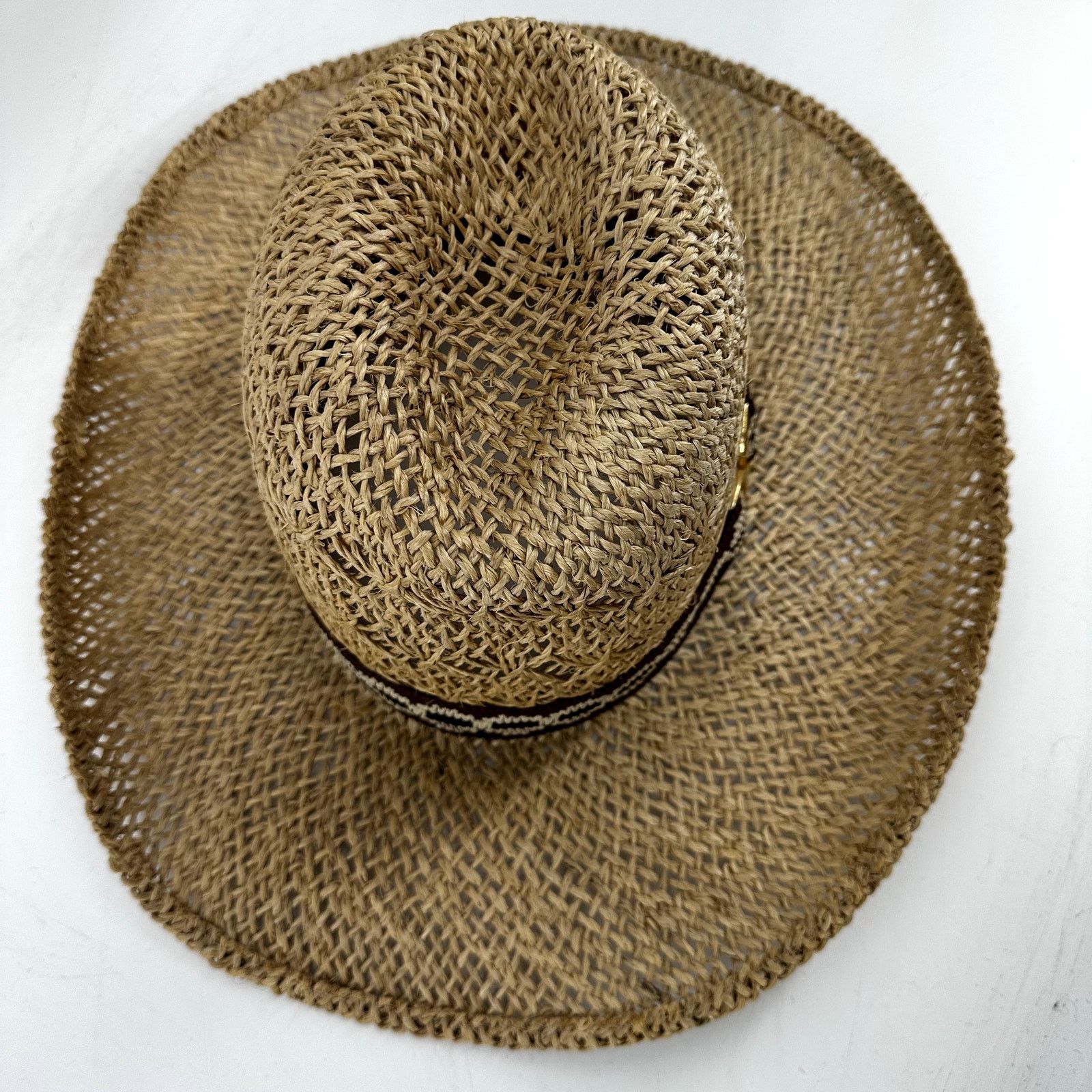 Bailey New West U-Rollit Woven Hat Straw Wide Brim Western Cowgirl Tan 7 3/8 Bailey New West U-Rollit Woven Hat Straw Wide Brim Tan 7 3/8 main image 4