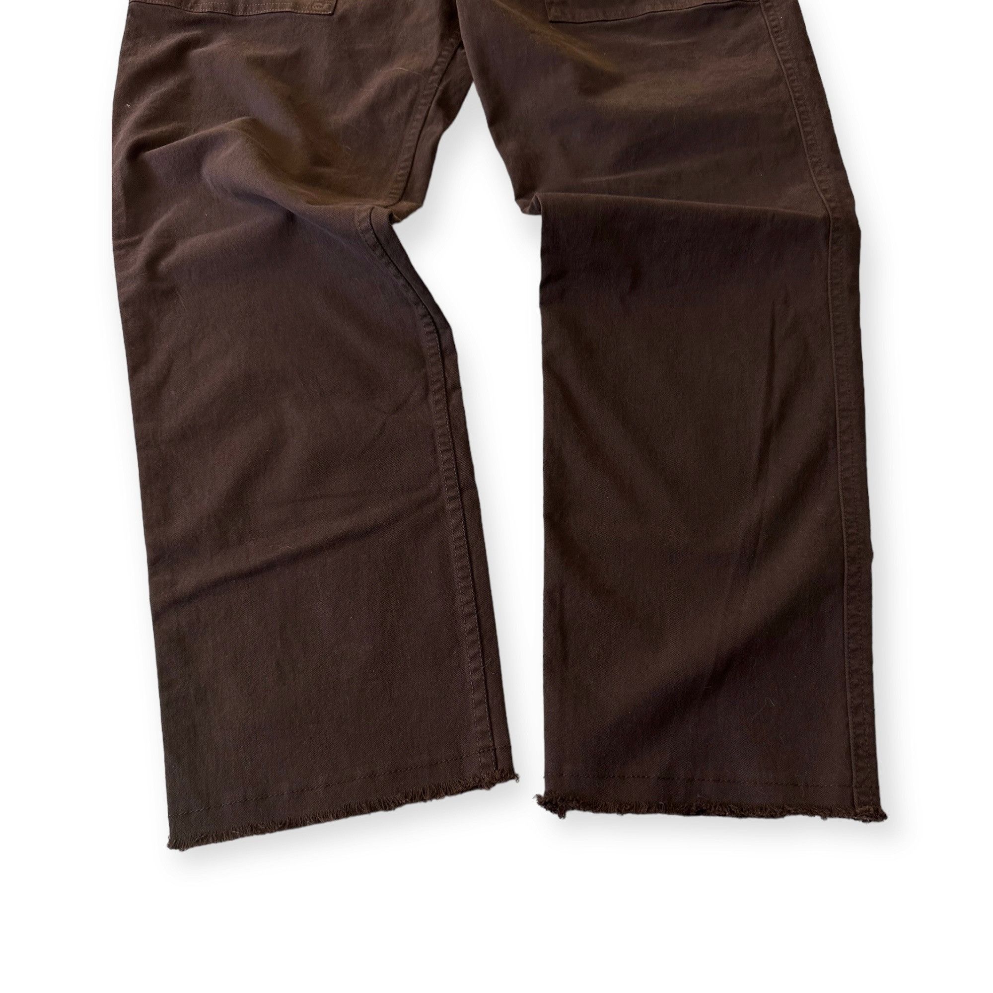 Nili Lotan Nili Lotan Jenna Cropped Raw-Edge Pants, Size 6, Brown Espre Size 28" / US 6 / IT 42 - 9 Thumbnail
