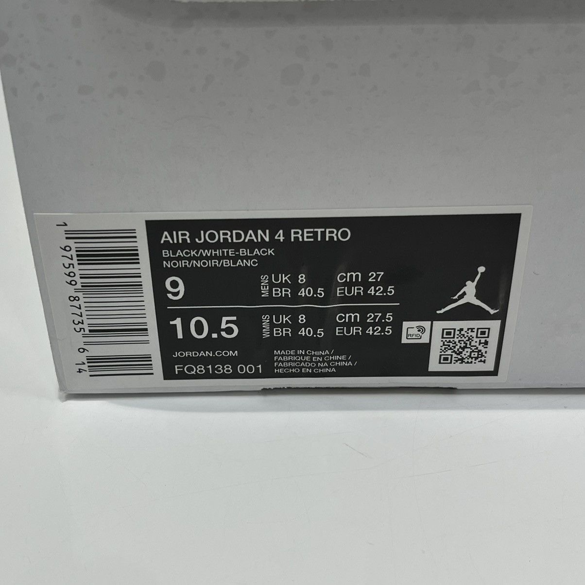 Nike Air Jordan 4 Retro White Thunder Size US 9 / EU 42 - 14 Thumbnail