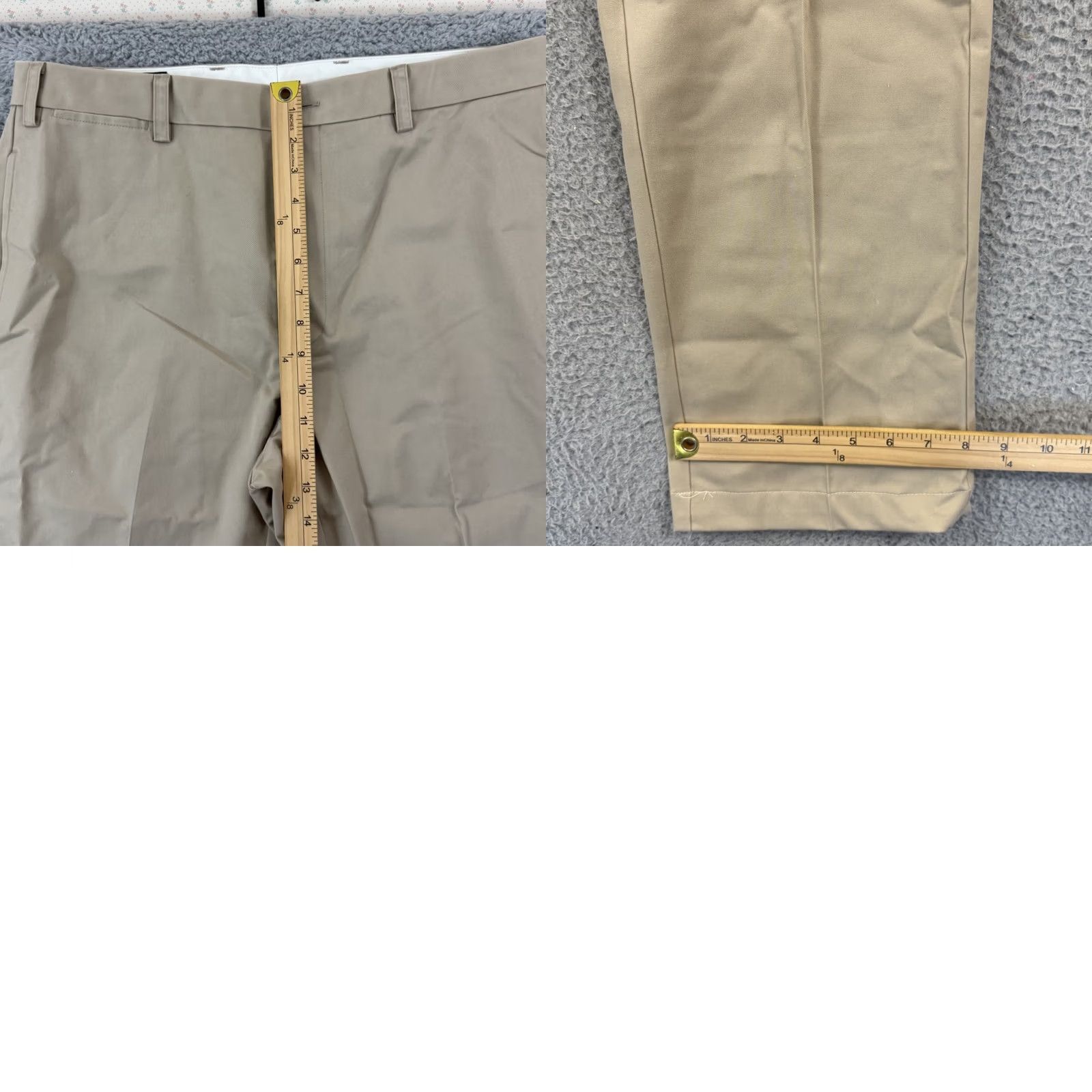 Orvis Orvis Pants Men’s 35 X 34 Beige Khaki Pleated Twill Chino Outdoor Casual Regular Size US 35 - 9 Thumbnail