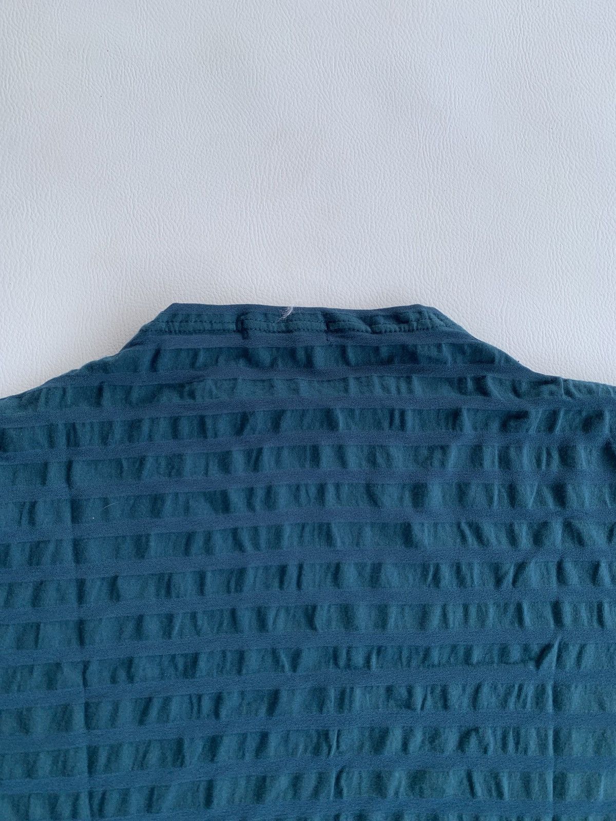 Issey Miyake Suny Madonna Gothic Stripe IsseyStyle Japanese Green Tshirt Size US M / EU 48-50 / 2 - 9 Thumbnail