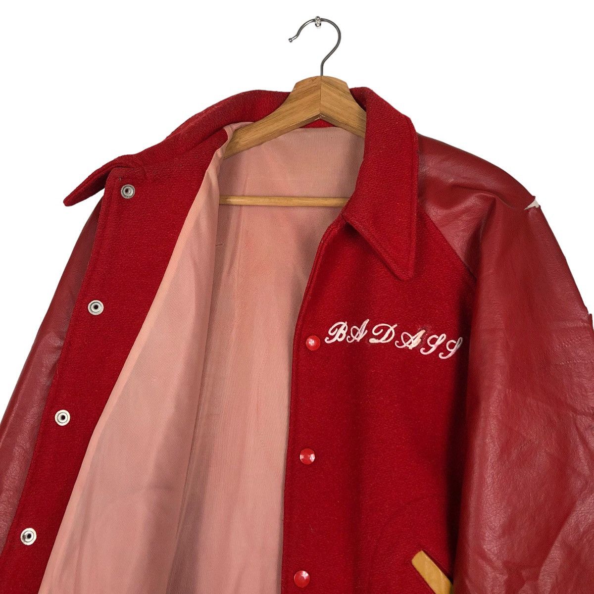 Japanese Brand 🔥VTG LEATHER VARSITY JACKET MILITARY TOYO ENTERPRISE Size US M / EU 48-50 / 2 - 12 Thumbnail