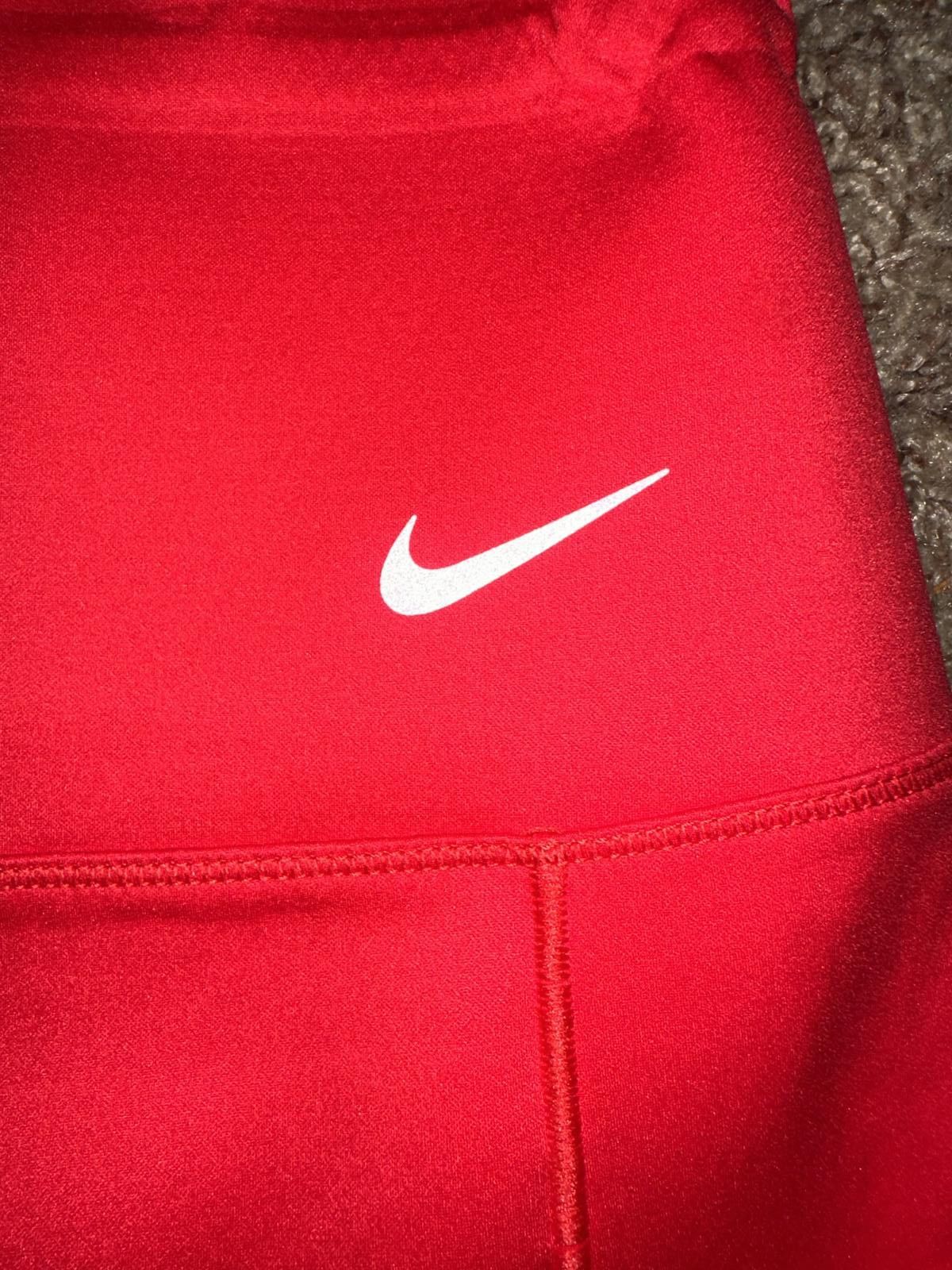 Nike Nike Go Women’s Firm-Support High-Waisted 8" Biker Red Plus Size Shorts Size 42" / US 20 - 3 Thumbnail