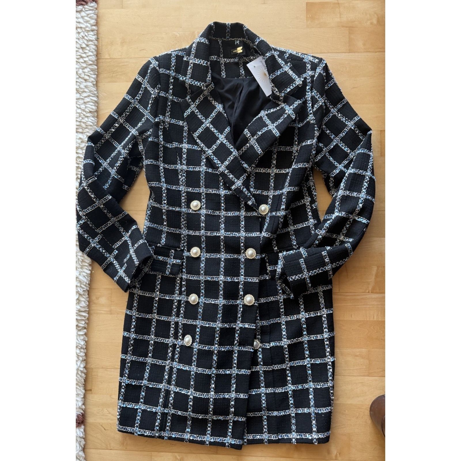 Other Alexia Admor double-breasted tweed blazer jacket Pearl Size M / US 6-8 / IT 42-44 - 3 Thumbnail