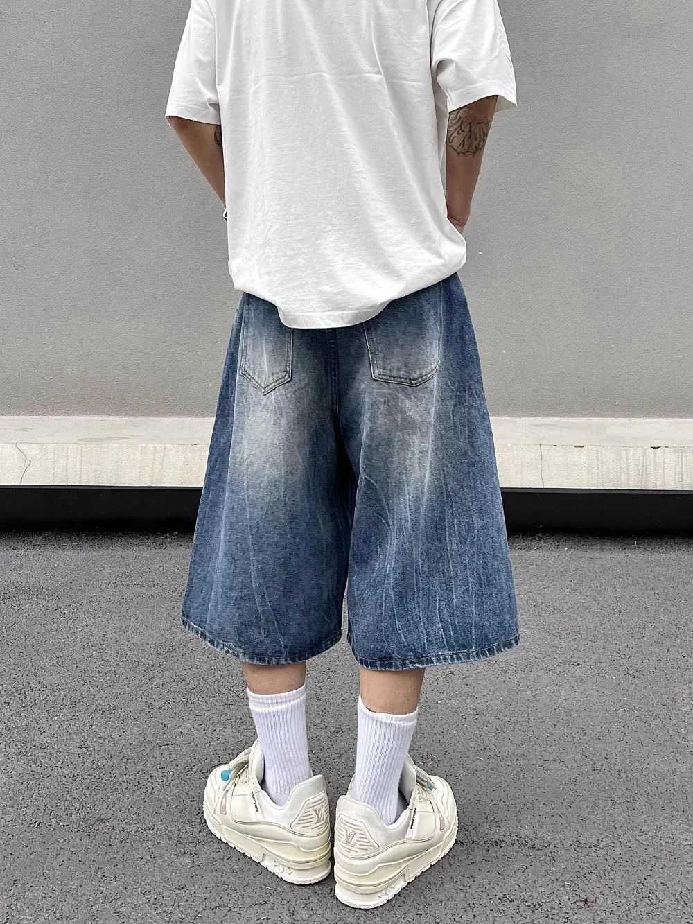 Other × Vintage Streetwear Distressed Loose y2k Jorts Shorts Size US 32 / EU 48 - 3 Thumbnail