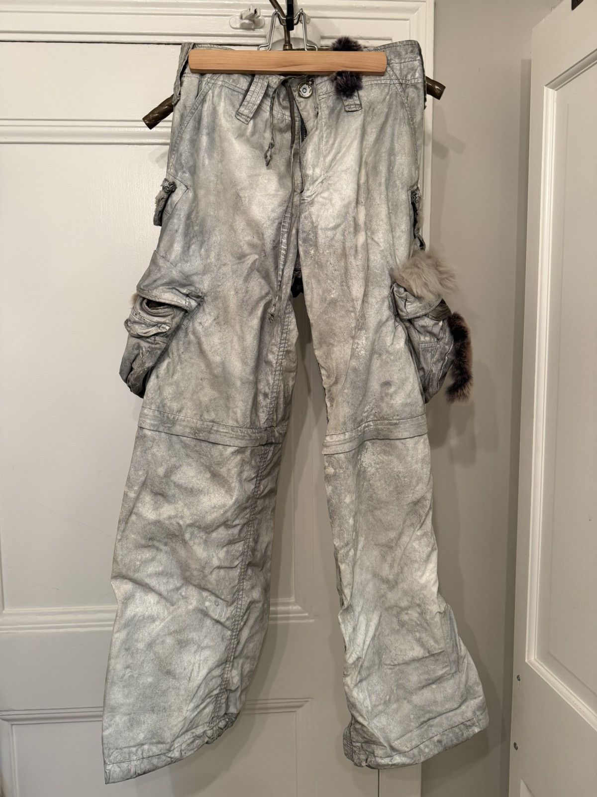If Six Was Nine If six was nine silver grey pants cargo style Size 27" / US 4 / IT 40 - 3 Thumbnail
