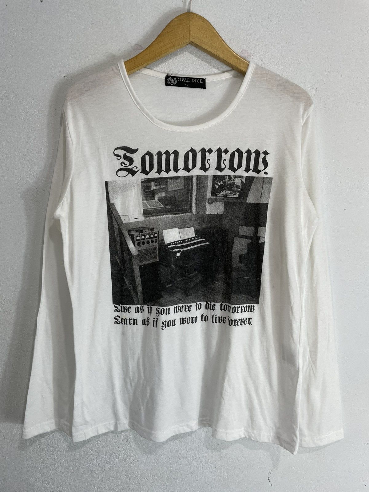 If Six Was Nine Oval dice Tomorrow Poem Longsleeve Size US L / EU 52-54 / 3 - 1 Thumbnail