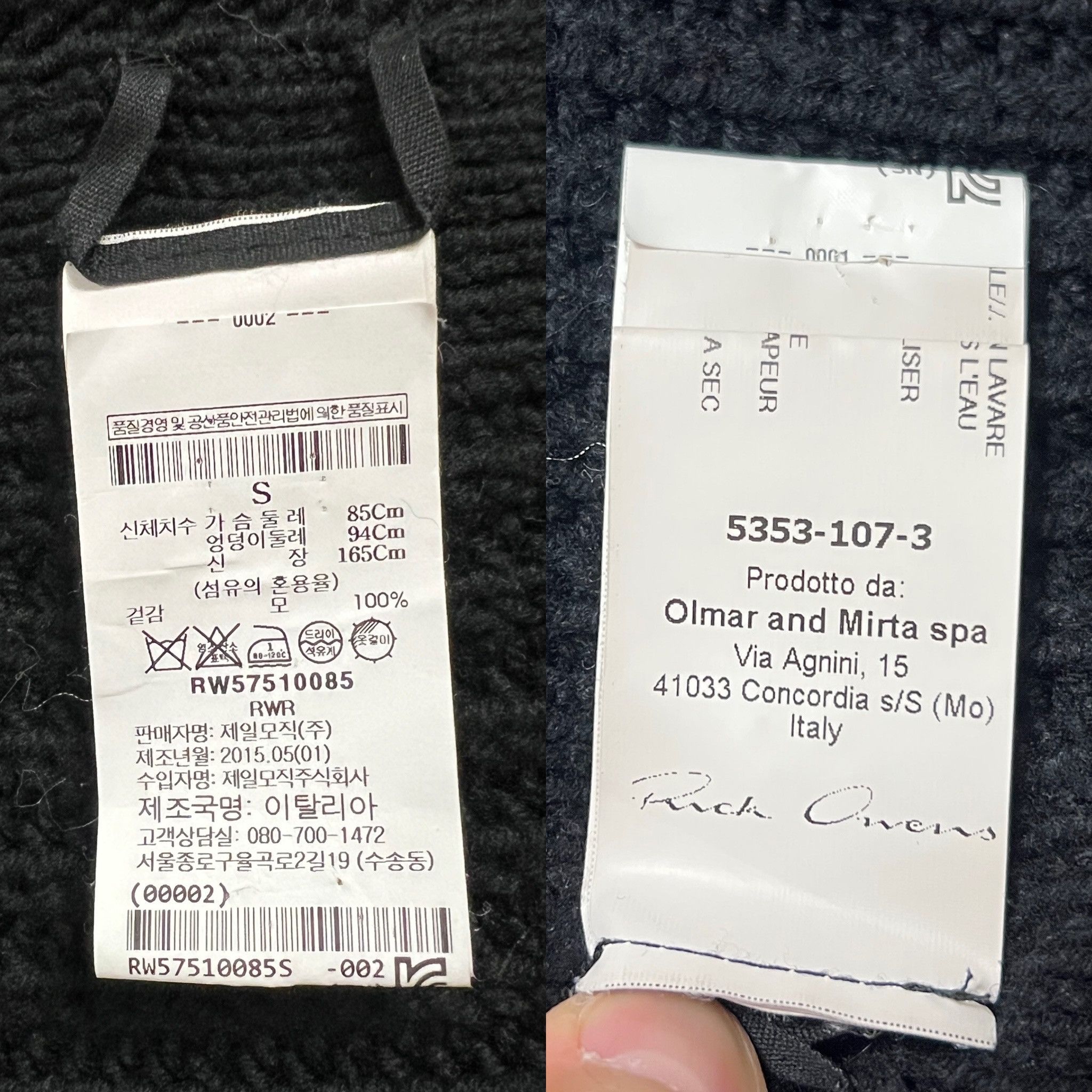 Rick Owens Rick Owens 15FW SPHINX Ribbed Wool Neck Asymmetrical Sweater Size S / US 4 / IT 40 - 7 Thumbnail