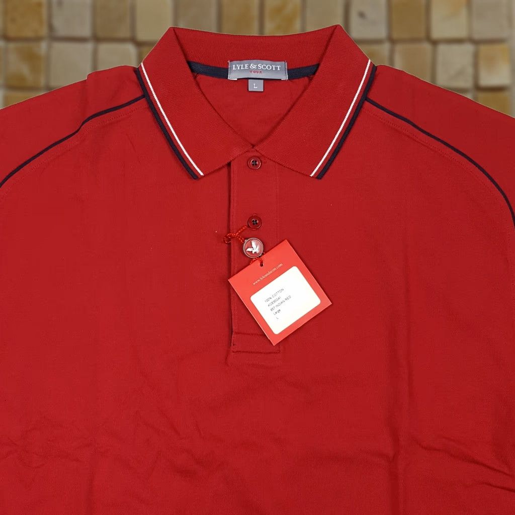 Lyle & Scott VINTAGE Lyle & Scott Golf Red Men's Size L Polo Shirt Short Sleeve Casual Shirt Polo Size US L / EU 52-54 / 3 - 1 Thumbnail