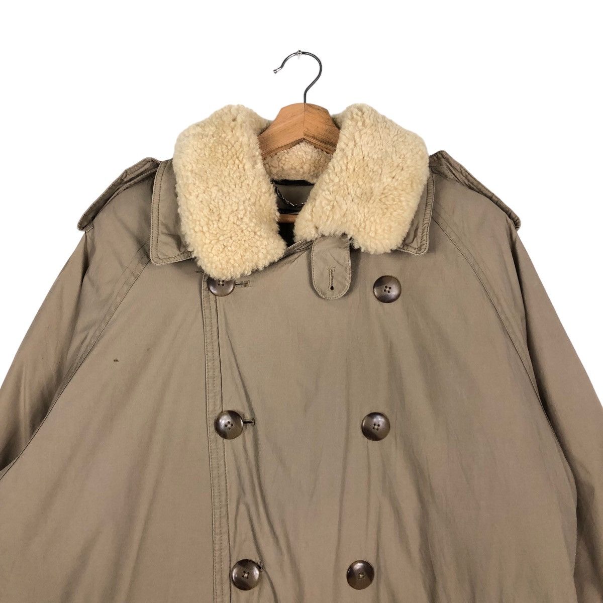 Brooks Brothers 🔥Rich Brown - Fly Coats Long Jacket Double Collar Mink Fur Size US M / EU 48-50 / 2 - 3 Thumbnail