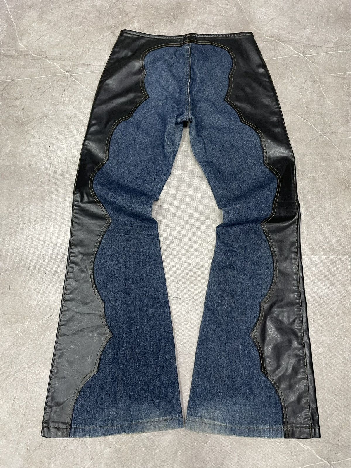 Tornado Mart 2000s Tornado Mart Avant-Garde Flared Jeans | Grailed