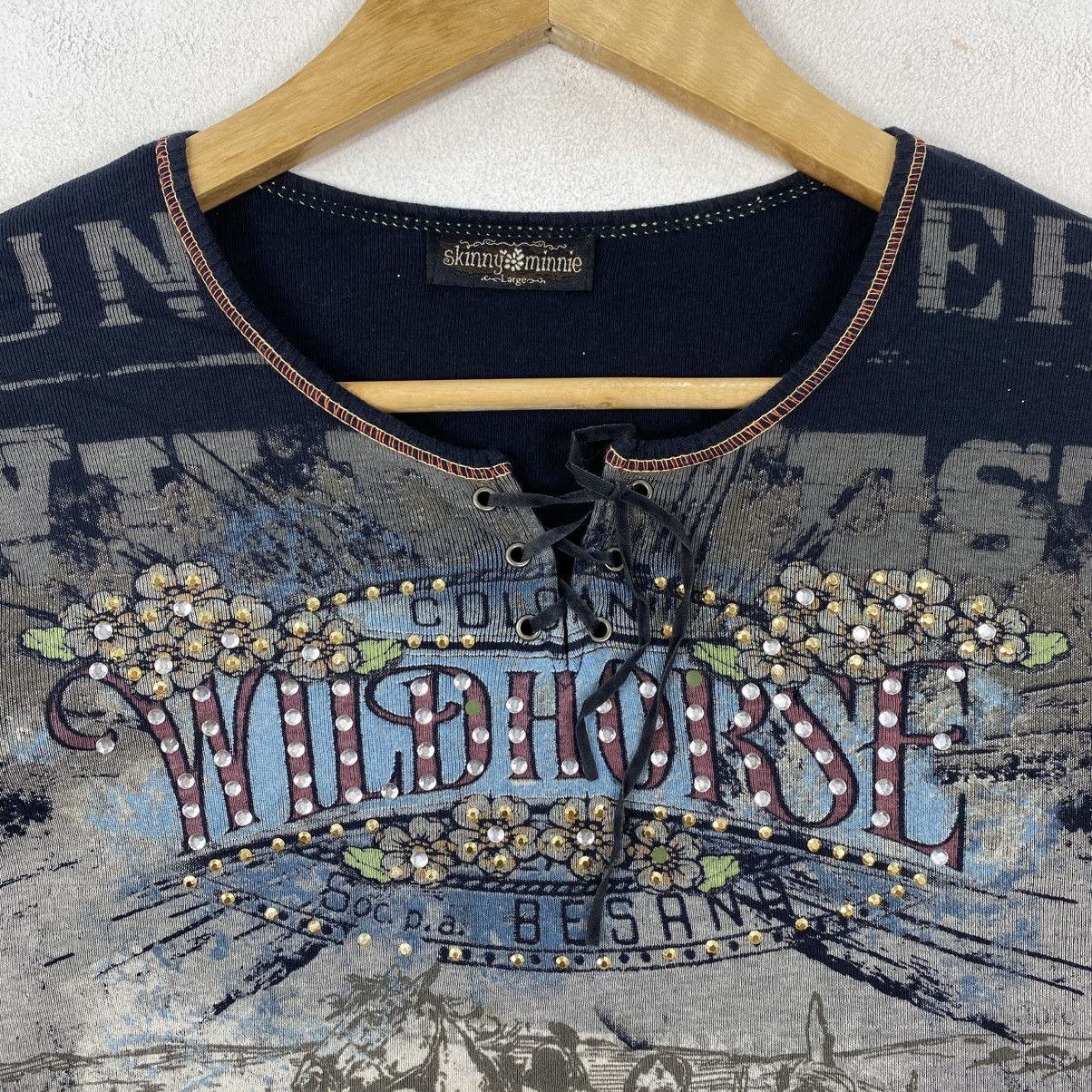 If Six Was Nine Vtg Y2K Skinny Minnie Wild West Cowgirl Lace Up Shirt L Size L / US 10 / IT 46 - 4 Thumbnail