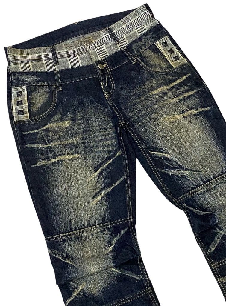 PPFM PPFM Double Waist Mud Wash Denim Pants Size US 32 / EU 48 - 6 Thumbnail
